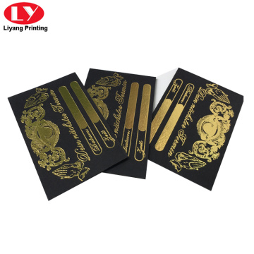 thick gold foil black business cards