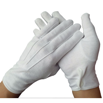 Inspection jeweler band cotton parade hand gloves