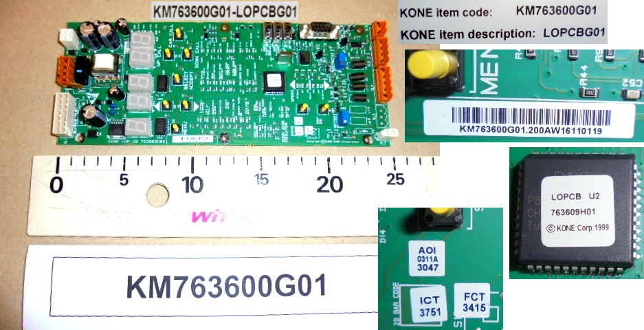 KONE Elevator LOPEBG01 Board KM763600G01