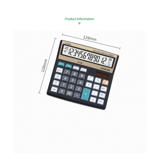 120 Steps Desktop Calculators with Two-way Power