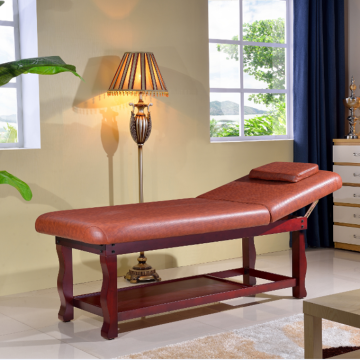 Simple style durable wooden massage facial bed