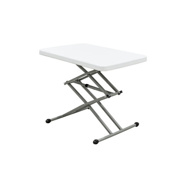 Waterproof White Plastic Folding Dining Table That Folds