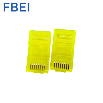 Yellow Color RJ45 Cat connector