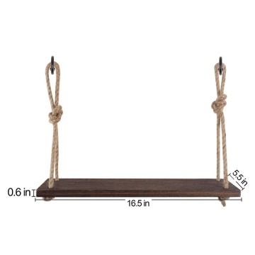 Torched Swing Hanging wall mount shelf