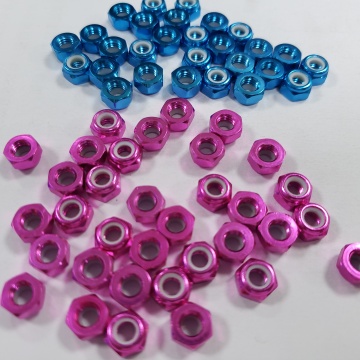 M4 anodized aluminum self lock nut for helicopter
