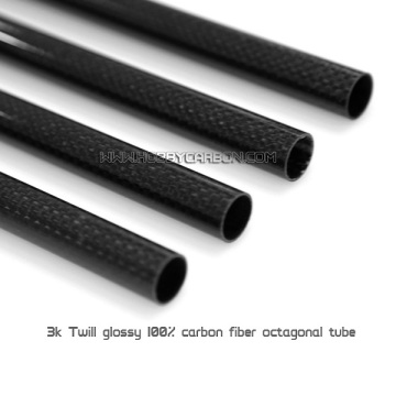 3K twill matte carbon fiber braided tube