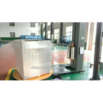 Heavy-duty turntable automatic pallet wrapping machine