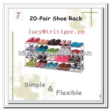 20 pair 4 layer metal kids small shoe rack