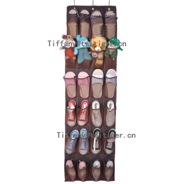 24 pockets shoe organizer non woven shoe organizer for home storage