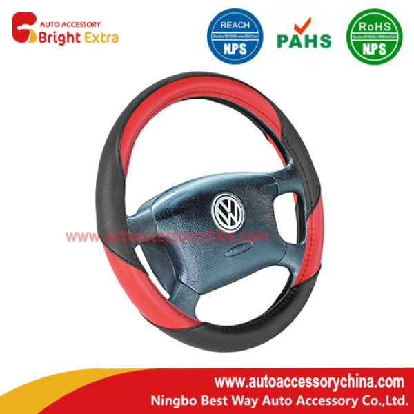 Sporty Curves Steering Wheel Cover Red