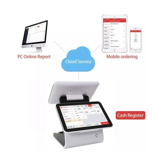 Touch Screen Cash Register Android supermarket Pos System