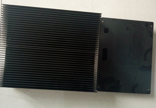 skiving heatsink Black Anodizing