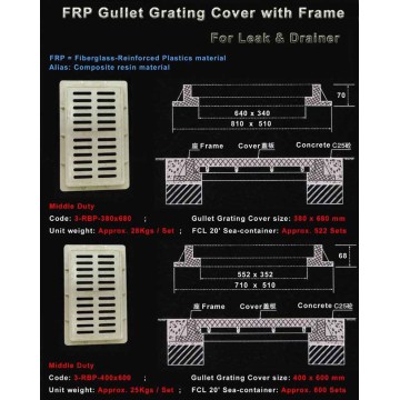 FRP Composite Grating For Drain Hot Sale