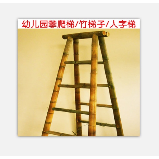 Fixed Straight  Bamboo Ladder