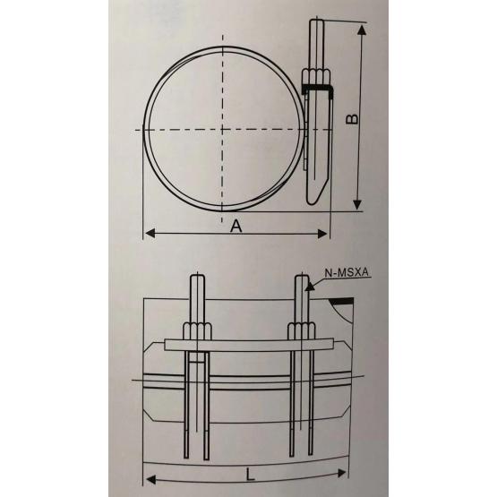 Stalnless steel single band repair  clamp