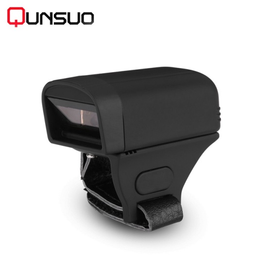 Finger ring hold barcode scanner mini Bluetooth connection