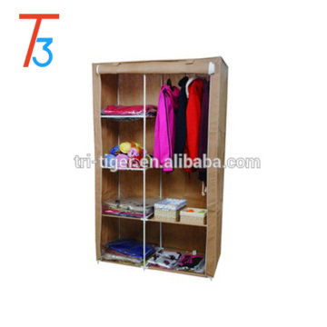Double Door Clothes Closet Wardrobe cabinet with space-saving design