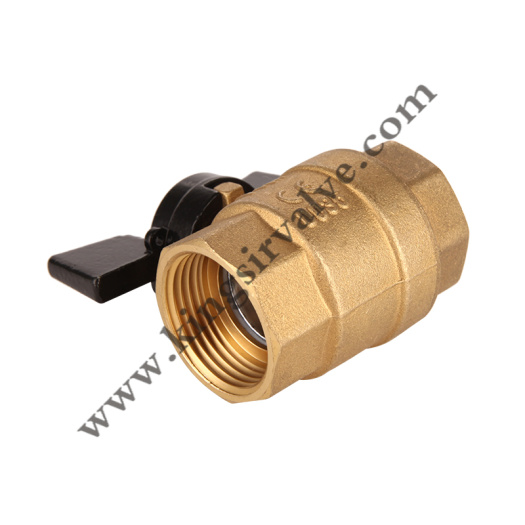 Butterfly brass ball valve