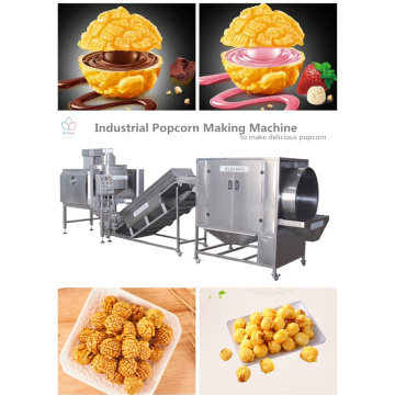 Core filled popcorn making machine with new technology