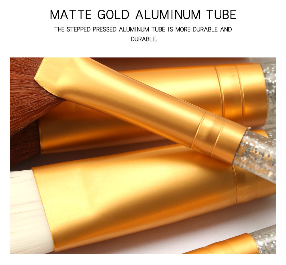 Crystal Handle Makeup Brushes Set