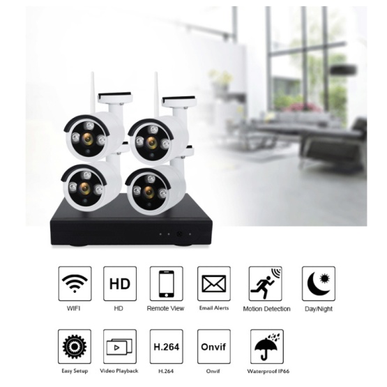 Home security camera system wireless 1080P