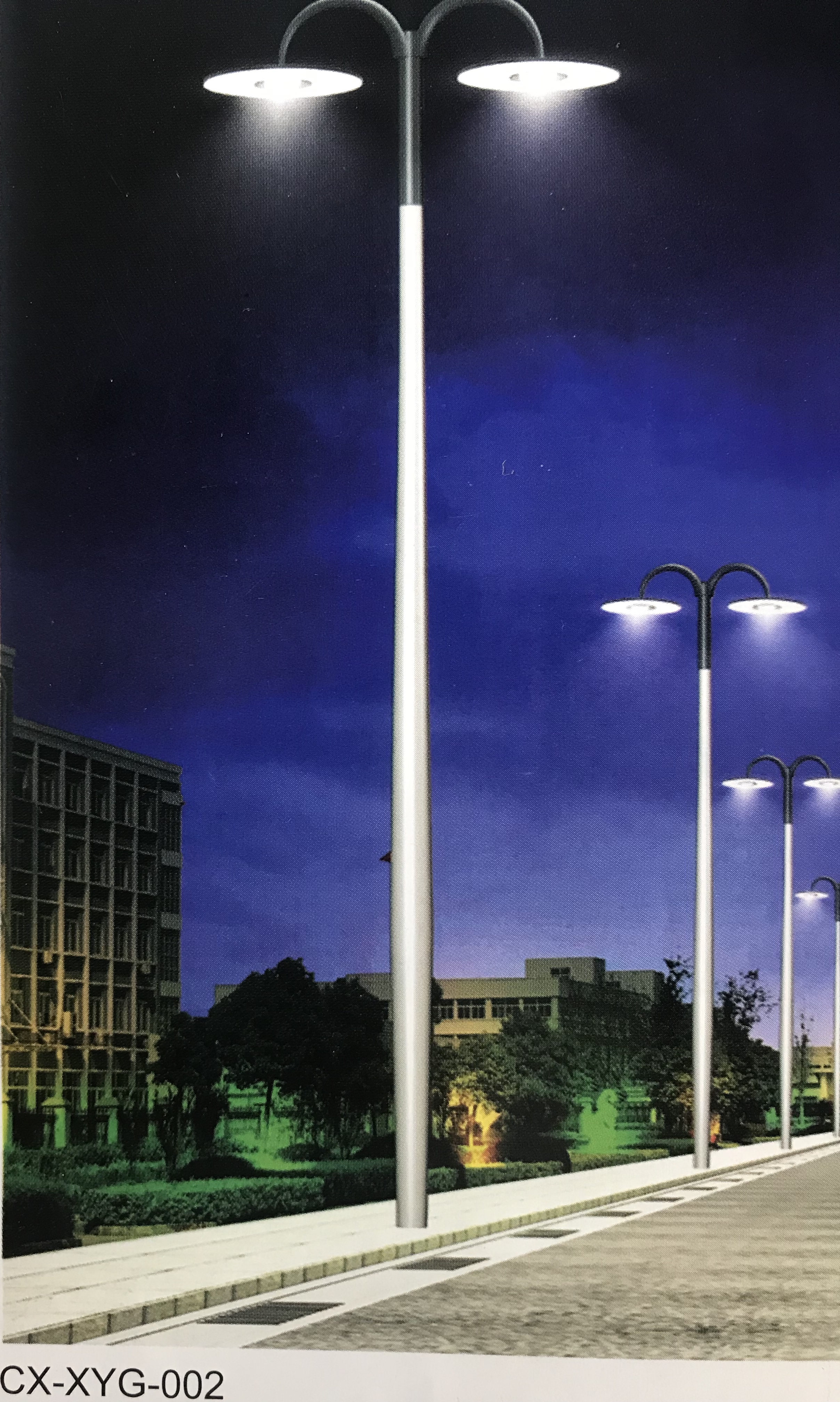 Aluminum alloy spinning street light pole