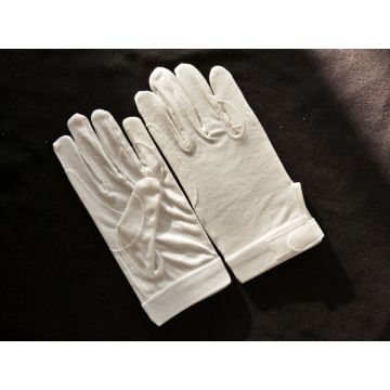 White Cotton Sure Grip Gloves