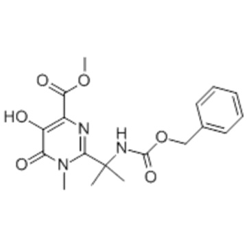 4-PYRIMIDINECARBOXYLIC ACID, 1,6-DIHYDRO-5-HYDROXY-1-METHYL-2-[1-METHYL-1-[[(PHENYLMETHOXY)CARBONYL]AMINO]ETHYL]-6-OXO-, METHYL ESTER CAS 888504-27-6