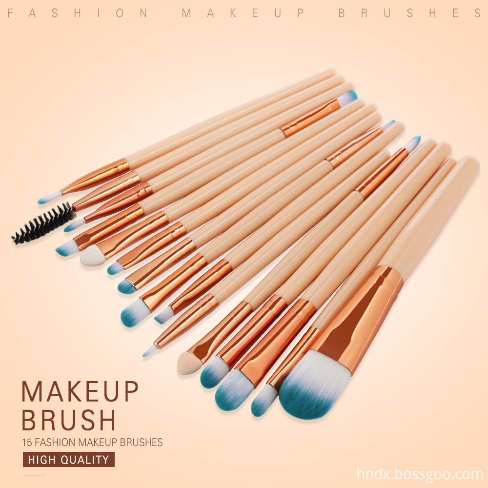 15 Pcs Fashion Makeup Brushes Sets 1