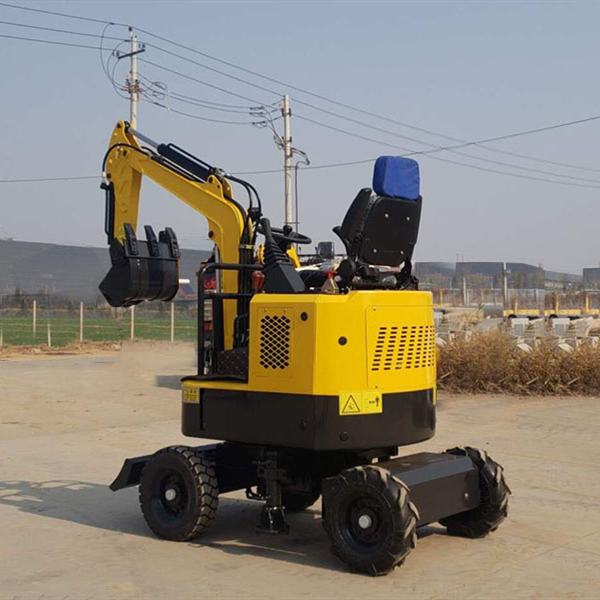 mini wheeled excavator