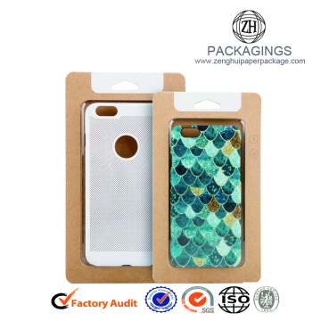 Cheap PVC window cell phone case packaging box