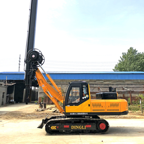 Square foundation pile driver for bridge foundation