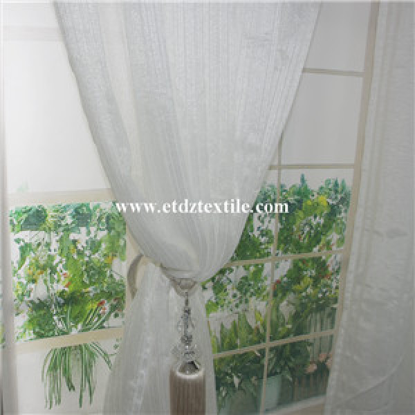 Polyester Jacquard Voile Curtain