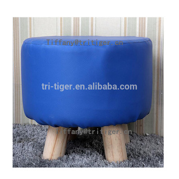 Beautiful home furniture customized cheap colorful wooden small shoe stool