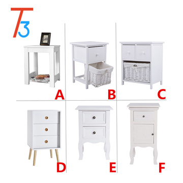 white modern wood bedside table bedroom cabinet and drawers