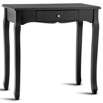 Black mirror bedroom furniture wood dressing table