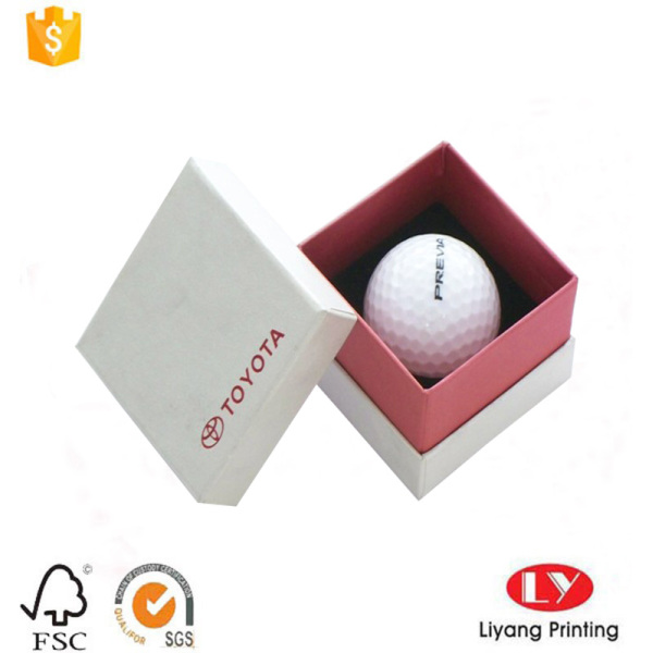 Rigid golf ball packaging cardboard box