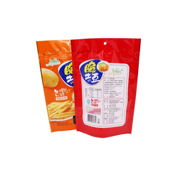 Customized Printed Stand-up Chips Packaging Bag with Window