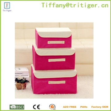 Manufactory Foldable Fabric Storage Box/Organizer boxes 3 pieces/storage box organizer