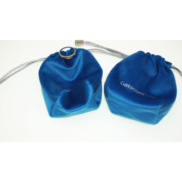 eco-friendly portable custom logo microfiber earphone bag
