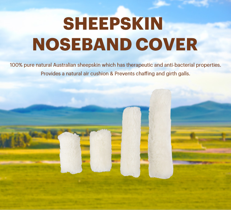 Sheepskin Horse Nose Bands