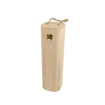 1-Piece Wooden Wine Box with String