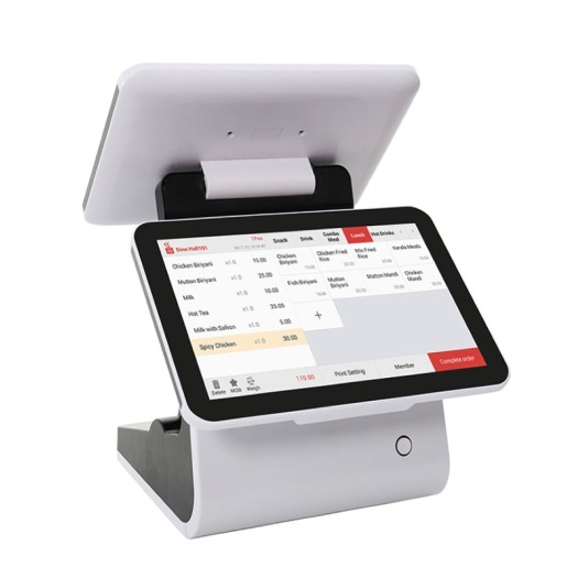 12.5'' dual screen restaurant cafe POS