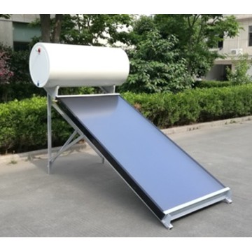 Solar water heater with enamel tank