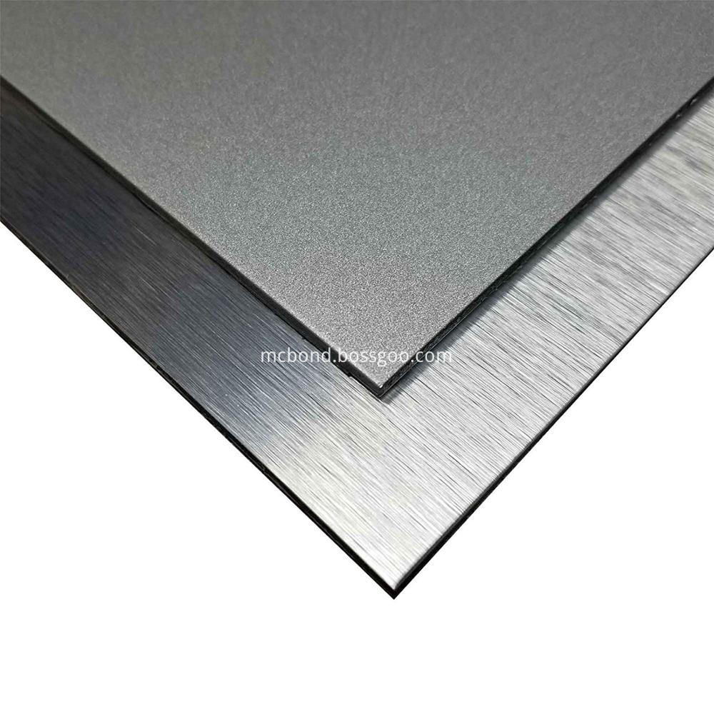 Silver Brushed Alucobond Acm 2mm 3mm Pvdf