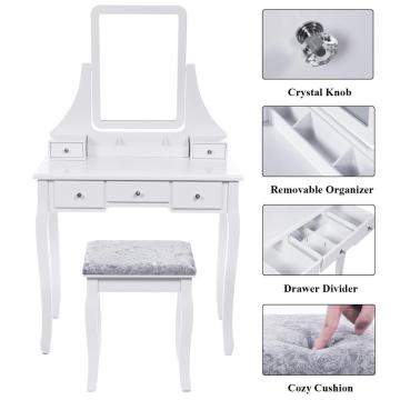 Modern Dressing Table Makeup Dresser with Mirror