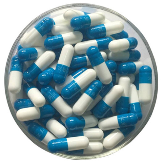 free samples dark blue white empty hard capsule