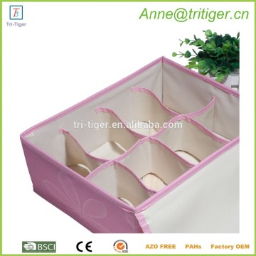 Foldable Drawer Dividers Closet Organizers Bra Underwear Storage Boxes with 3 Set