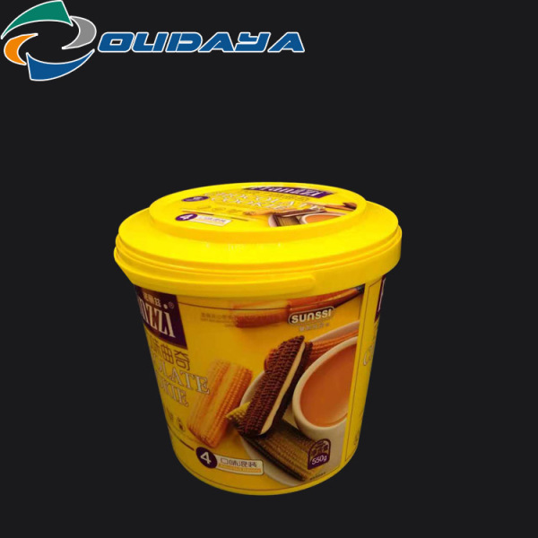 5L plastic storage cookie  container with handle