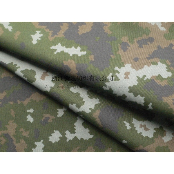 CVC Twill Digital Camouflage Fabric with IR